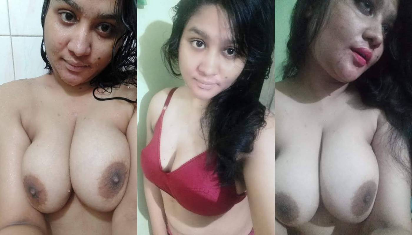 Beautiful Bigboob Sexy Bengali Horny Gf Bathing