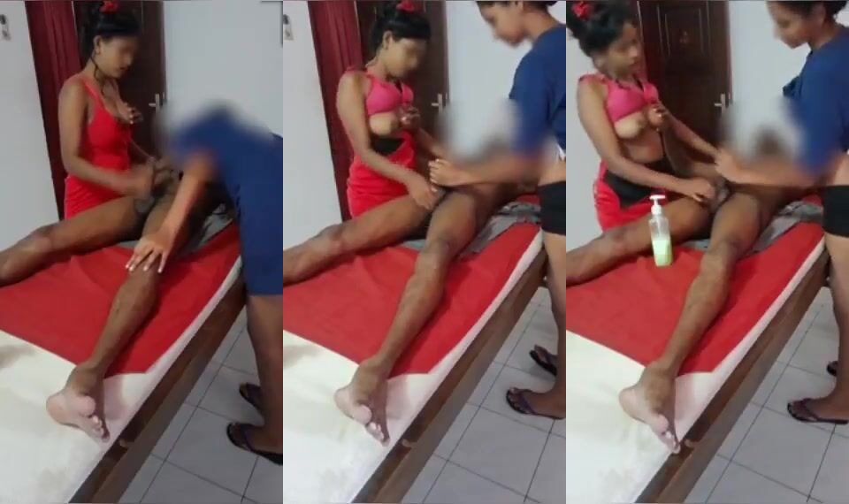 Rich guy cock massage by 2 girls secret mms video